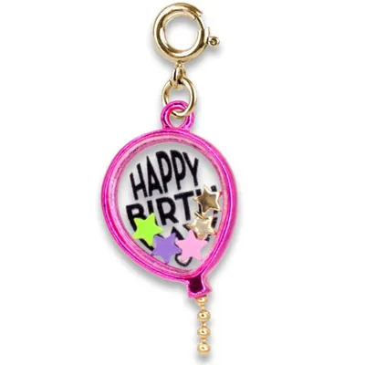 Charm It! Gold Birthday Balloon Shaker Charm