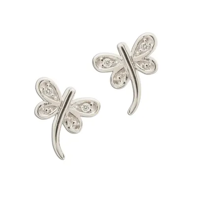 Sterling Silver Dragonfly Earrings