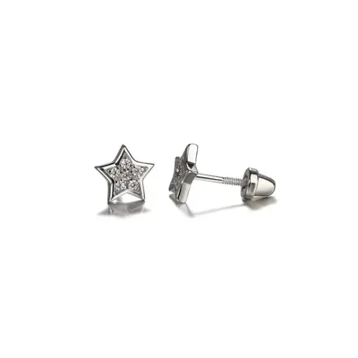 Sterling Silver Star Earrings