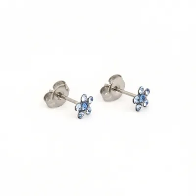 Daisy Light Sapphire S/S Earrings (S6399WSTX)