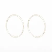 Hinged Hoop Sterling Silver 3/4″