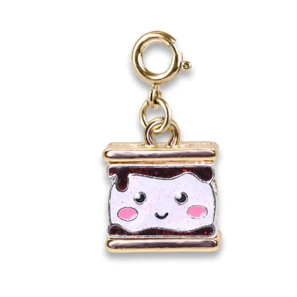 Gold Glitter S’mores Charm