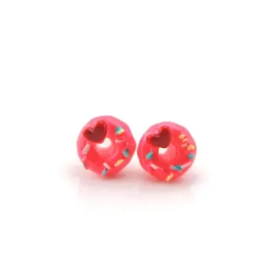 Pink Donut Earrings