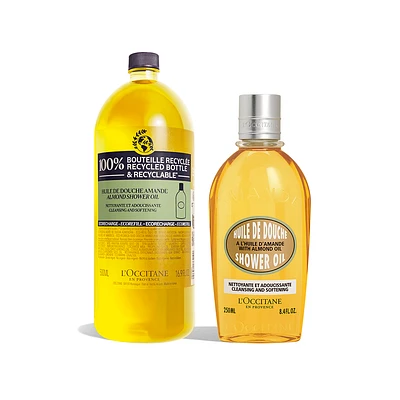 Almond Shower Oil Refill Duo