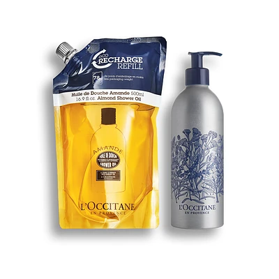 Almond Shower Oil Refill + FREE Forever Bottle