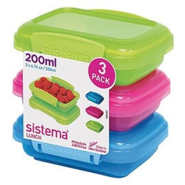 Sistema To Go Collection 820ml/3.4 Cups Multi Split Food Storage