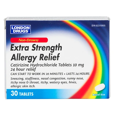London Drugs Extra Strength Non Drowsy Allergy Relief - 10mg
