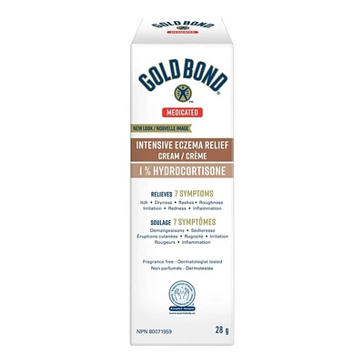 Gold Bond Ultimate Eczema Relief Cream - 1% Hydrocortisone - 28g
