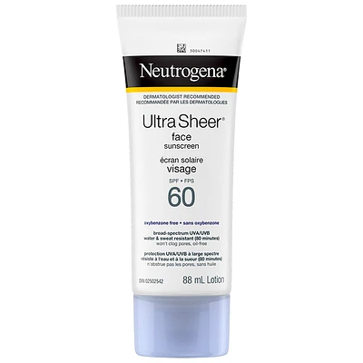 Neutrogena Ultra Sheer Dry Touch Face Sunscreen Lotion - SPF 60 - 88ml