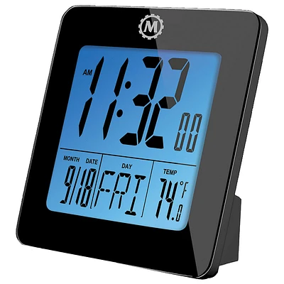 Marathon Digital Desk Clock - Black - CL030050BK