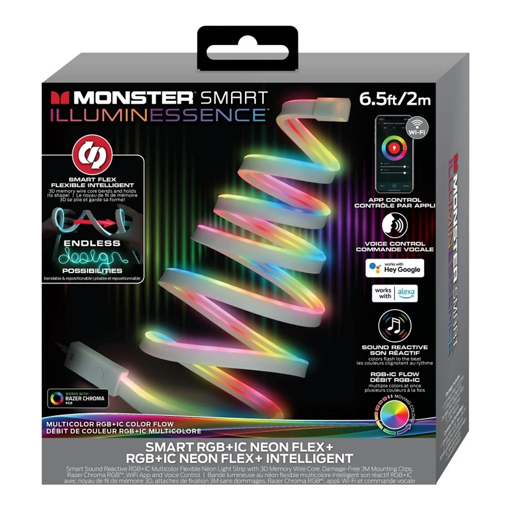 Monster Smart Illuminessence Neon Flex+ Light Strip - RGBW/IC