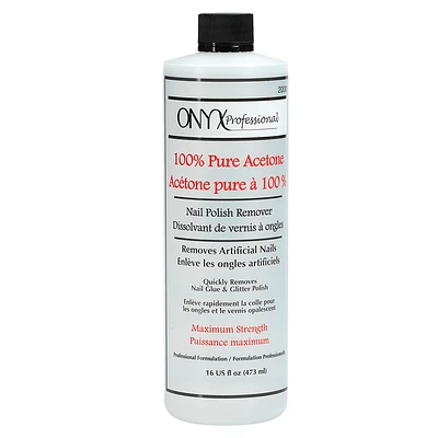 Onyx 100% Pure Acetone Nail Polish Remover - 16oz