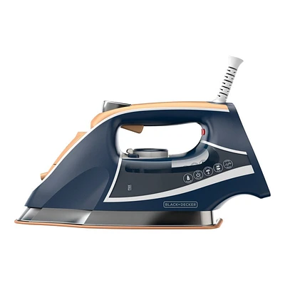 BLACK+DECKER Steam Iron - Blue/Orange - D3300C