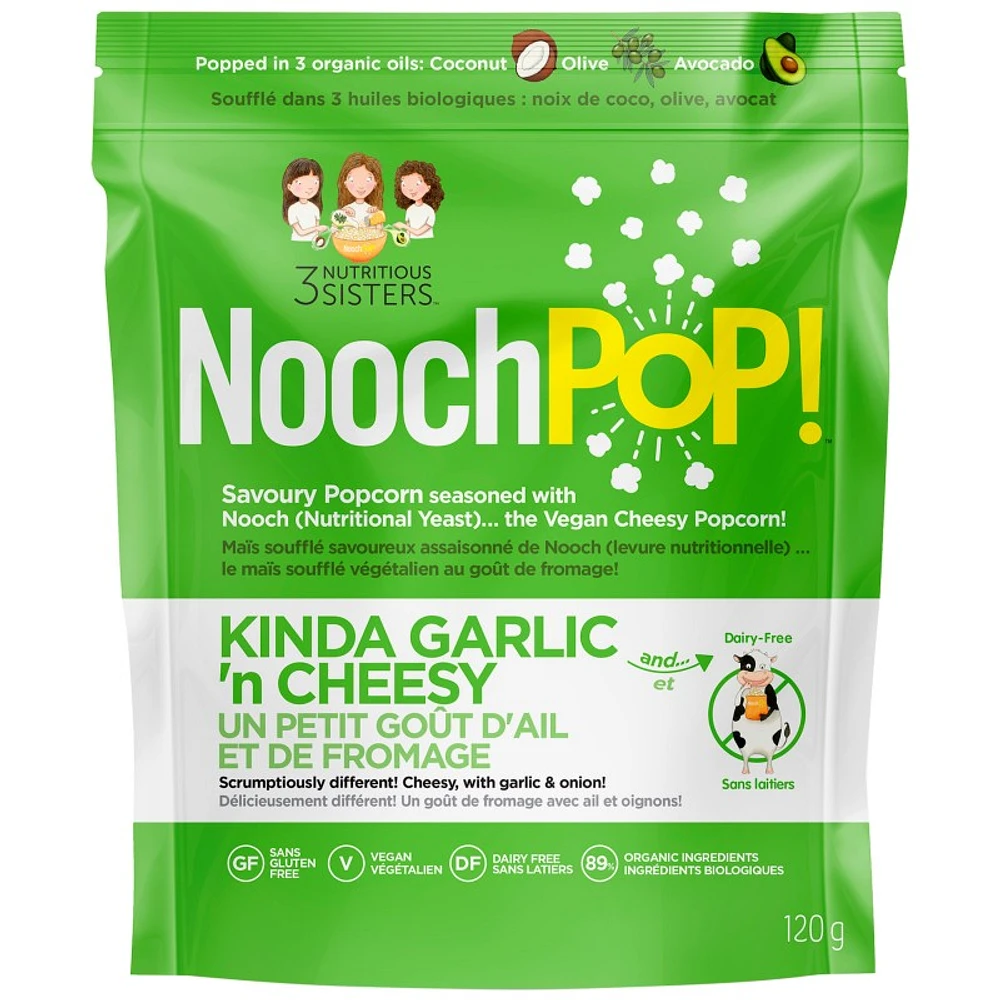 Nooch Pop Kinda Garlic & Cheesy Savoury Popcorn - 120g 