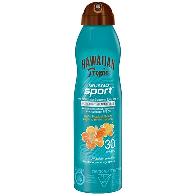 Hawaiian Tropic Island Sport Sunscreen Spray - SPF30 - 170g