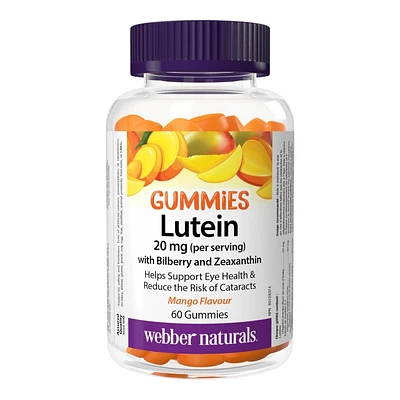 Webber Naturals Lutein Gummies - 20 mg - 60's