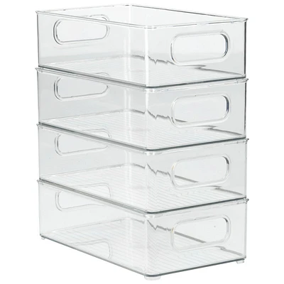 ClearSpace Storage Plastic Bins - 4pce