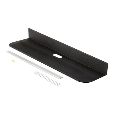 Hangman Reversible No-Stud Sound Bar Shelf - Black - HANGLSBS18