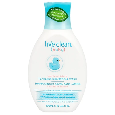 Live Clean Baby Tearless Shampoo & Wash - 300ml