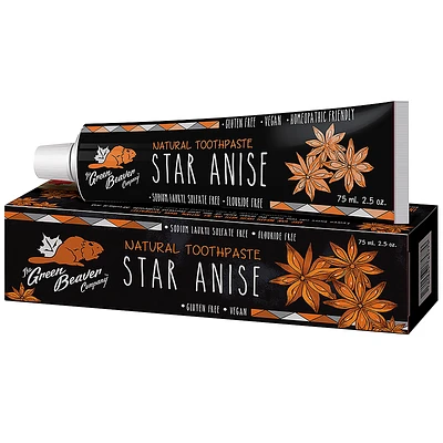 The Green Beaver Company Natural Toothpaste - Star Anise - 75ml