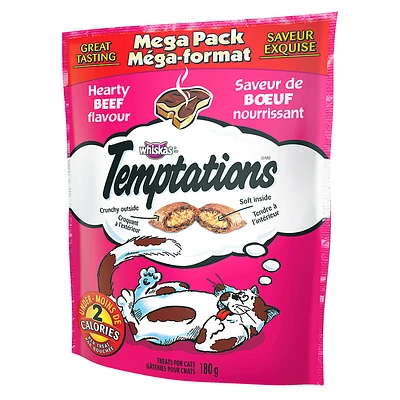 Whiskas Temptations Mega Pack - Hearty Beef - 180g