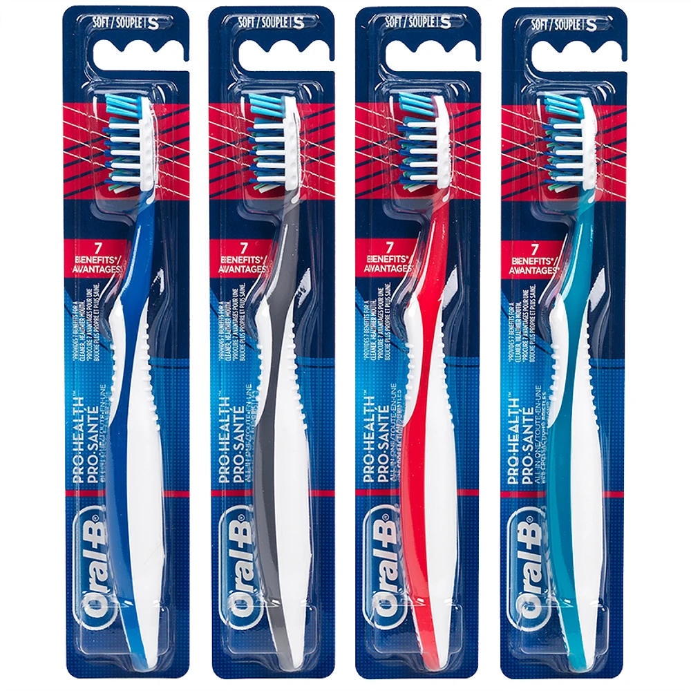 Oral-B CrossAction Pro-Health Toothbrush – Soft – Single Toothbrush – Assorted 