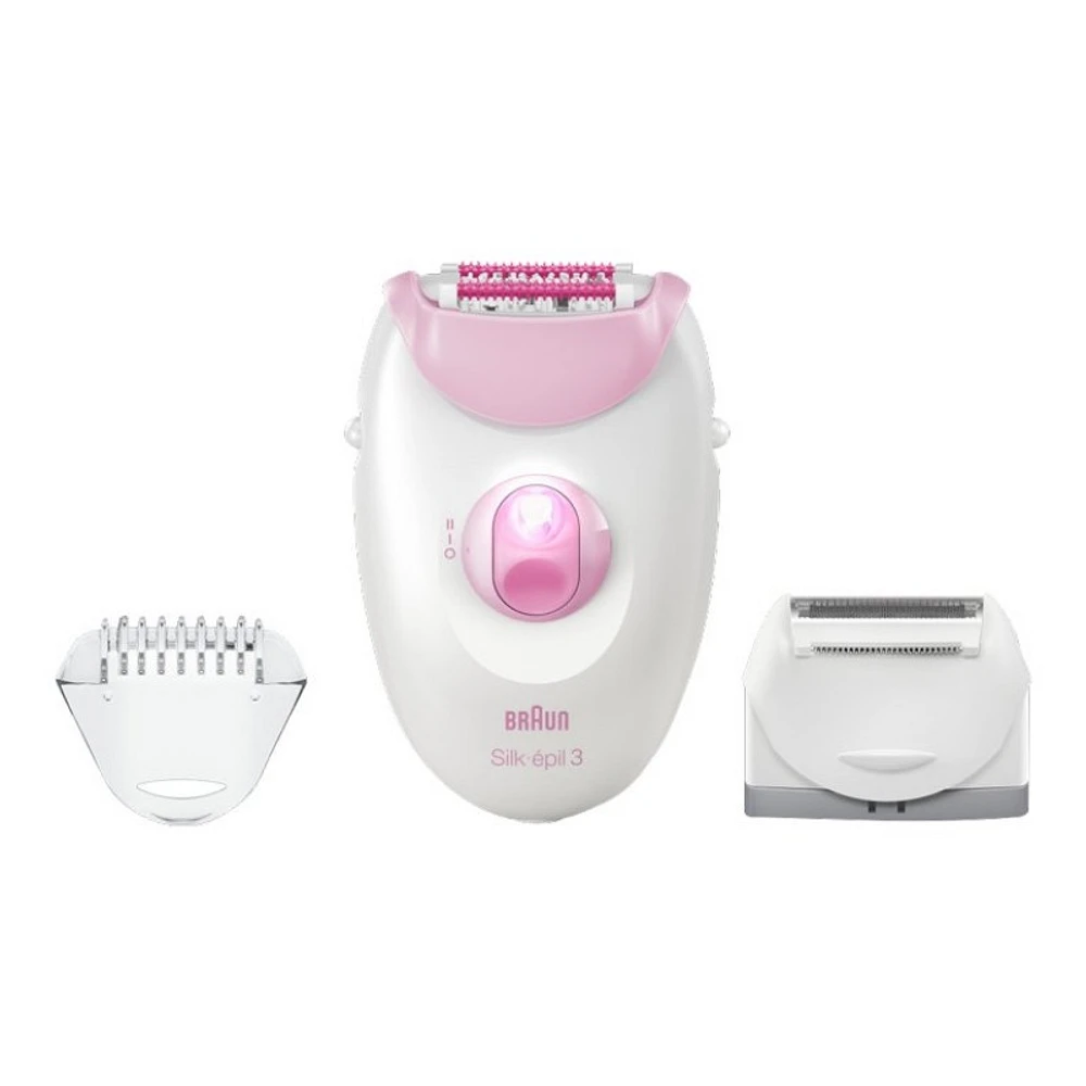 Braun Silk-epil 3 SE 3-270 Epilator - White / Pink - 87977