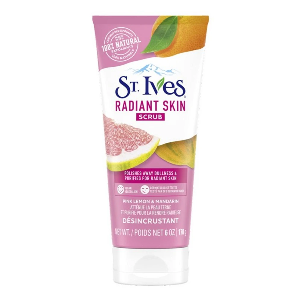 St. Ives Radiant Skin Face Scrub - Pink Lemon and Mandarin Orange - 170g