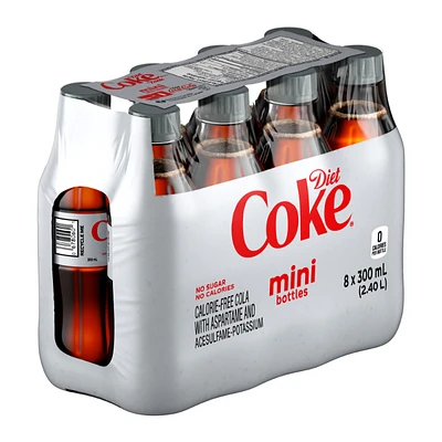 Diet Coke Mini Bottles - 8x300ml
