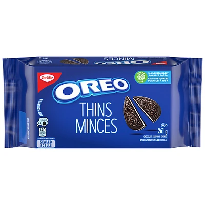 Christie Oreo Thins Original Sandwich Cookies - 261g