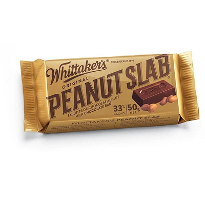 Whittaker's Original Peanut Butter Slab Milk Chocolate Bar - 50g