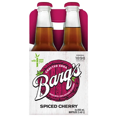 Barq's Crafted Soda - Spiced Cherry - 4x355ml