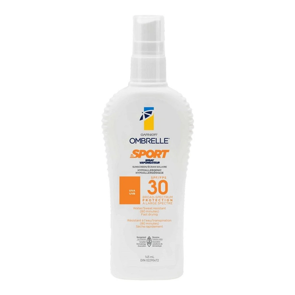 Garnier Ombrelle Sport Sunscreen Spray - SPF 30 - 145ml