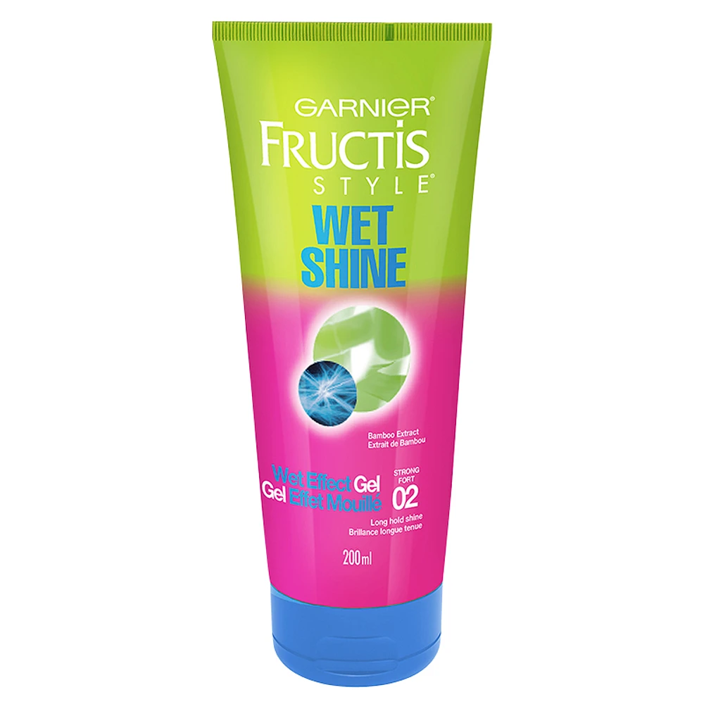 Garnier Fructis Style Wet Shine Wet Effect Gel - Long Hold Shine - 200ml