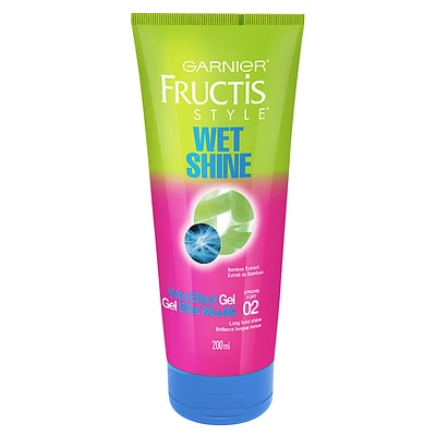 Garnier Fructis Style Wet Shine Wet Effect Gel - Long Hold Shine - 200ml