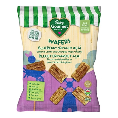 Baby Gourmet Finger Foods Rusks - Blueberry Spinach Acai - 40g