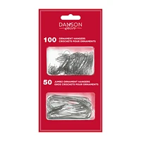 Danson Decor Christmas Tree Ornament Hangers Set - Silver - 150's