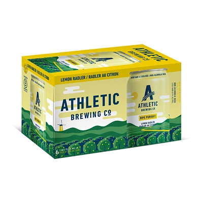 Athletic Brewing Co. Lemon Radler Non Alcoholic Beer - Ripe Pursuit - 6x355ml