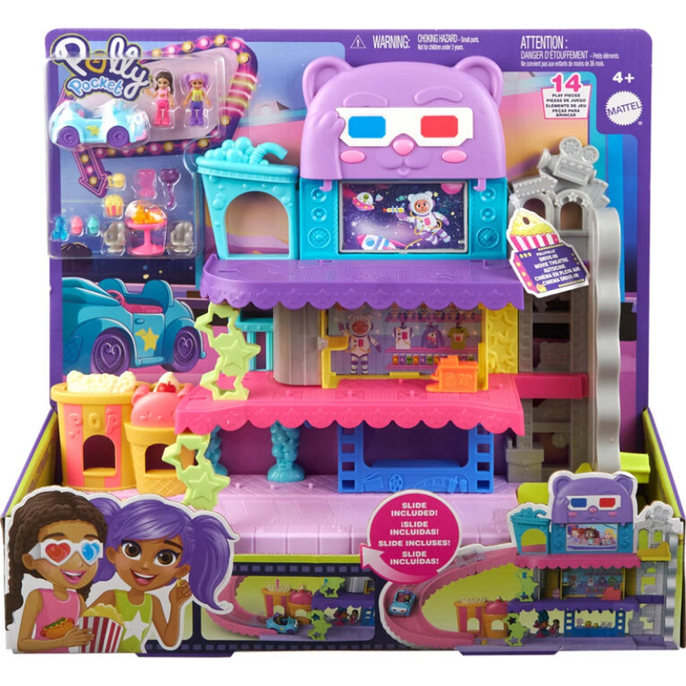 Polly Pocket Pollyville Drive-In Movie Theater Playset