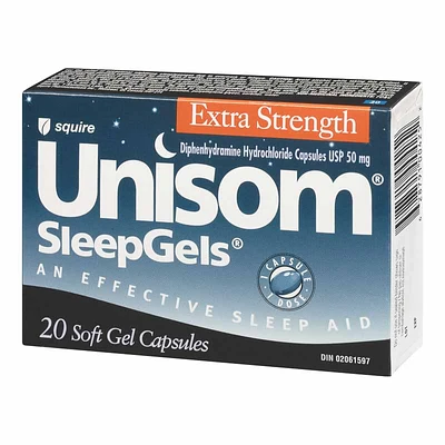 Unisom Sleep Gels - Extra Strength - 20s