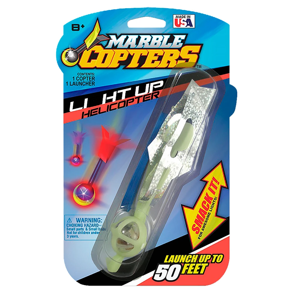 Marble Copters Light Up Helicopter - Assorted