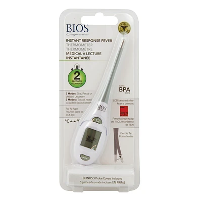 Bios 2 Second Fever Thermometer - White - 237DI