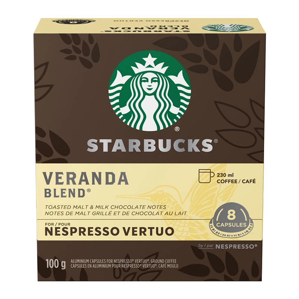 Starbucks Vertuo Coffee Capsules - Veranda Blend - 8s