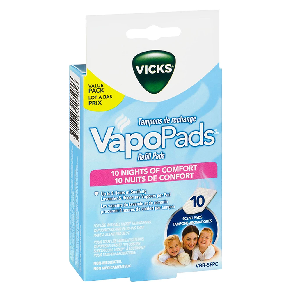 Vicks VapoPads Night Refill Pads - 10s - VBR-5FPC