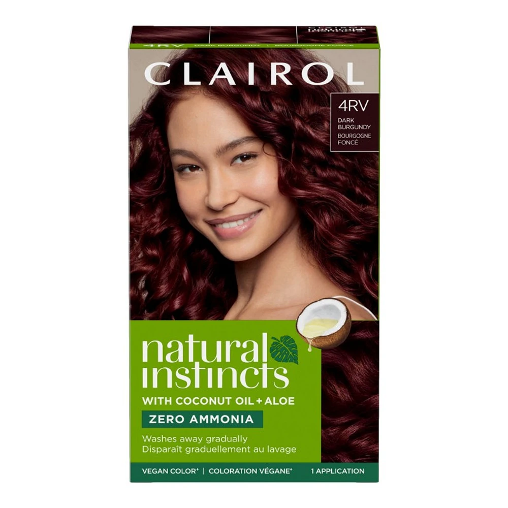 Clairol Natural Instincts Semi-Permanent Hair Color- Dark Burgundy (4RV)