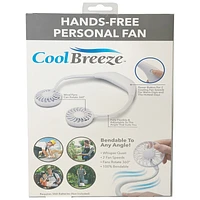 Cool Breeze Hands-Free Personal Fan - White - CB-6