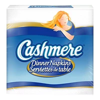 Cashmere Dinner Napkins - White - 8 x 50's