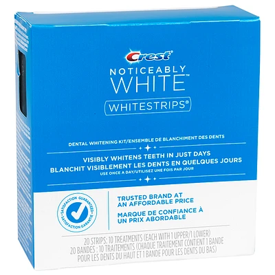 Crest Noticeably  White Whitestrips - 10 treatments