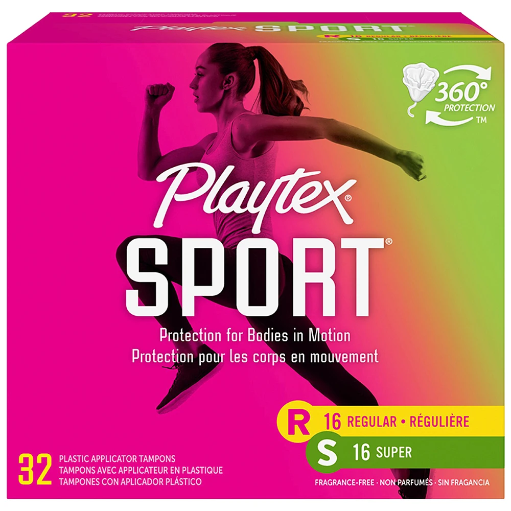 Playtex Sport Tampons - Regular/Super - 32's