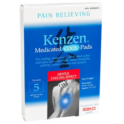 Kenzen Medicated Cool Pads - 5s